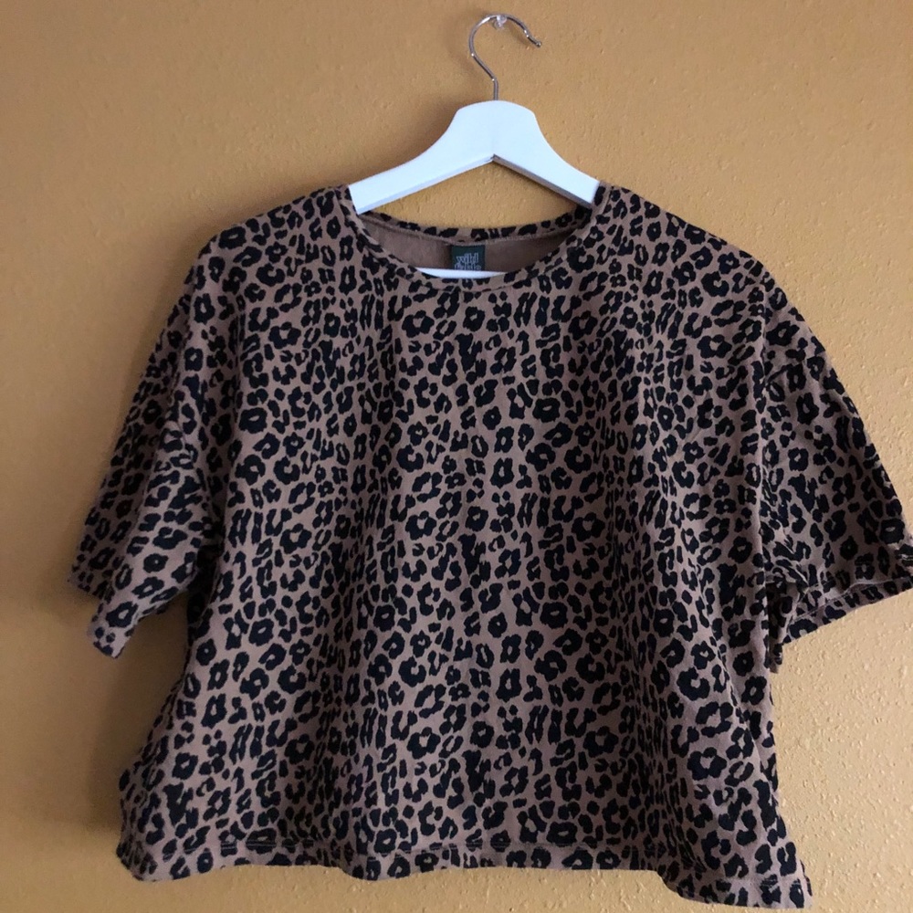 Leopard Print Crop Top